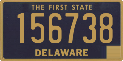 DE license plate 156738