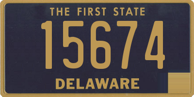 DE license plate 15674