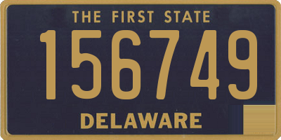 DE license plate 156749