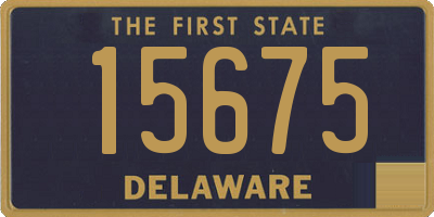 DE license plate 15675