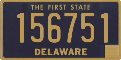 DE license plate 156751