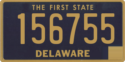 DE license plate 156755