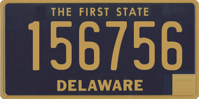 DE license plate 156756