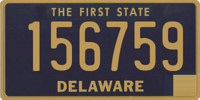 DE license plate 156759