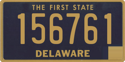 DE license plate 156761