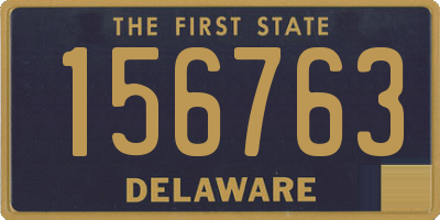 DE license plate 156763