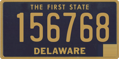 DE license plate 156768