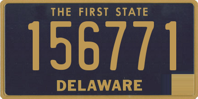 DE license plate 156771