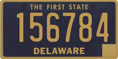 DE license plate 156784