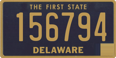 DE license plate 156794