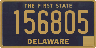 DE license plate 156805