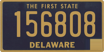 DE license plate 156808