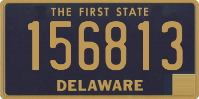 DE license plate 156813