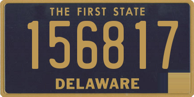 DE license plate 156817