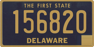 DE license plate 156820