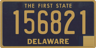 DE license plate 156821