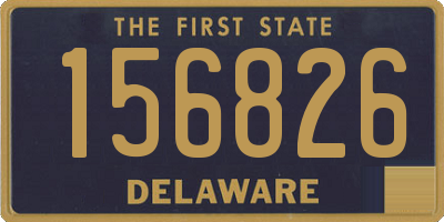 DE license plate 156826