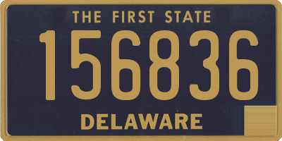 DE license plate 156836