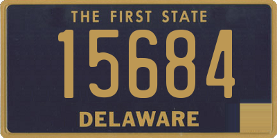 DE license plate 15684