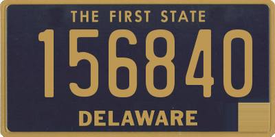 DE license plate 156840