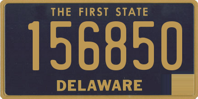 DE license plate 156850