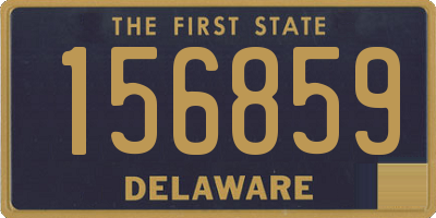 DE license plate 156859