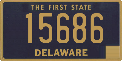 DE license plate 15686