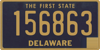 DE license plate 156863