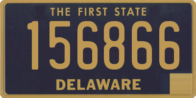 DE license plate 156866