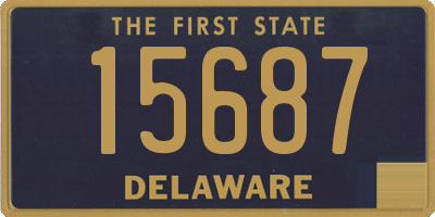 DE license plate 15687