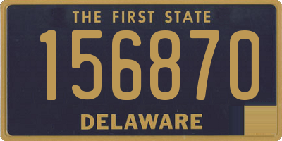 DE license plate 156870