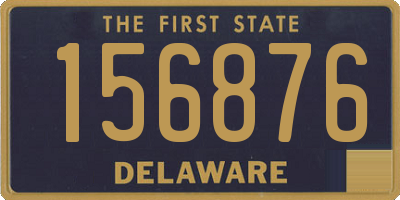 DE license plate 156876