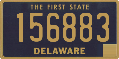 DE license plate 156883