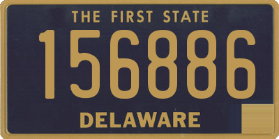 DE license plate 156886