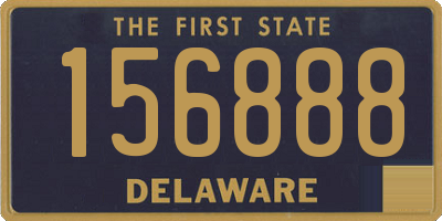 DE license plate 156888