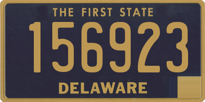 DE license plate 156923