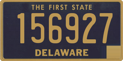 DE license plate 156927