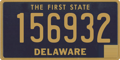 DE license plate 156932