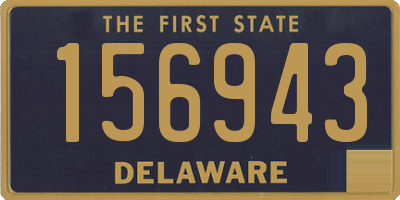 DE license plate 156943