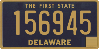 DE license plate 156945