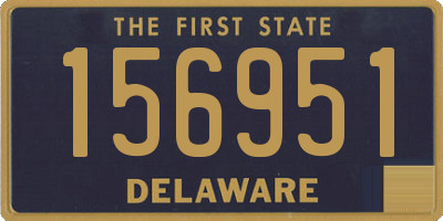 DE license plate 156951