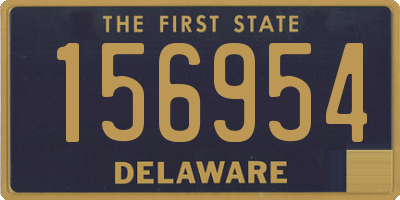 DE license plate 156954