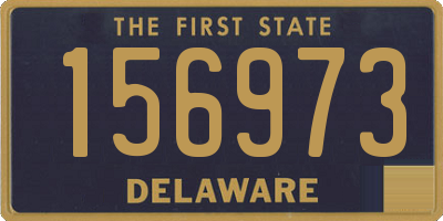 DE license plate 156973