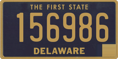 DE license plate 156986