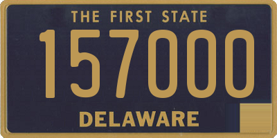 DE license plate 157000