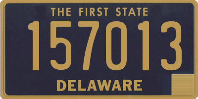 DE license plate 157013