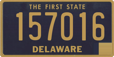 DE license plate 157016