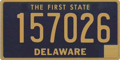 DE license plate 157026