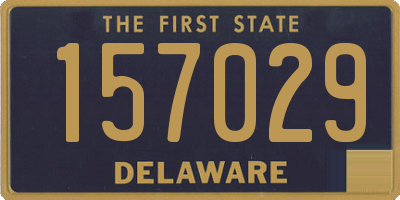 DE license plate 157029