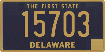 DE license plate 15703